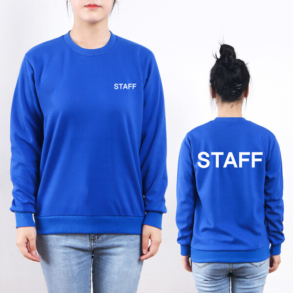 스태프티 특양면 맨투맨티 STAFF 양면인쇄/행사 진행요원 가게티 알바 직원 카페 매장 식당 스탭티 단체티