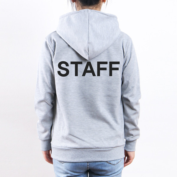 스태프티 특양면 후드티 STAFF 등만 인쇄/행사 진행요원 가게티 알바 직원 카페 매장 식당 스탭티 단체티