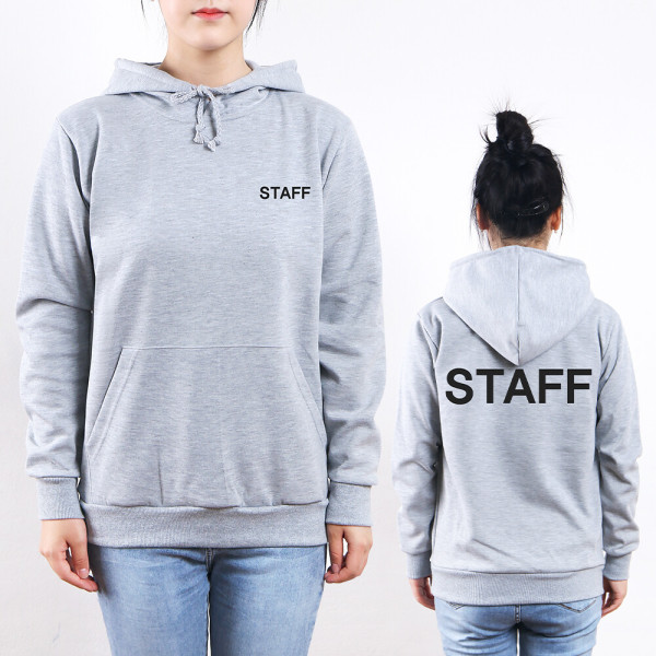 스태프티 특양면 후드티 STAFF 양면인쇄/행사 진행요원 가게티 알바 직원 카페 매장 식당 스탭티 단체티