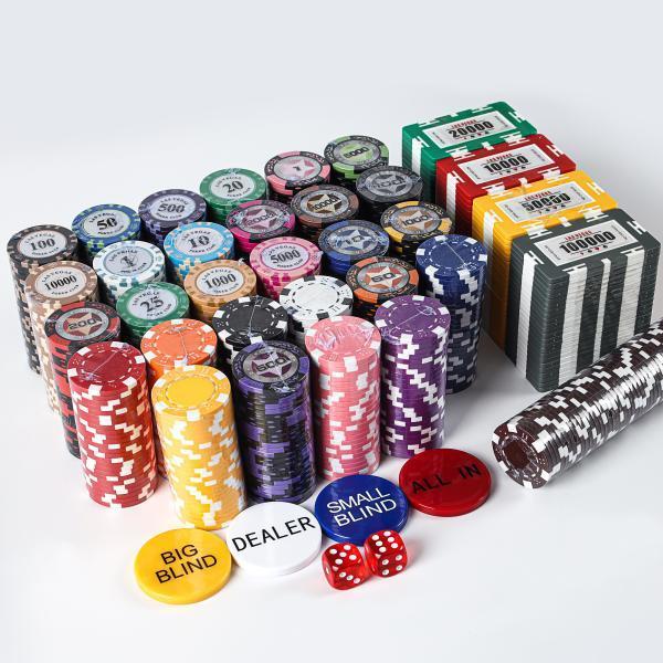 [오늘출발] 국제규격 마카오 카지노칩 포커칩 게임칩 세트 1P 50