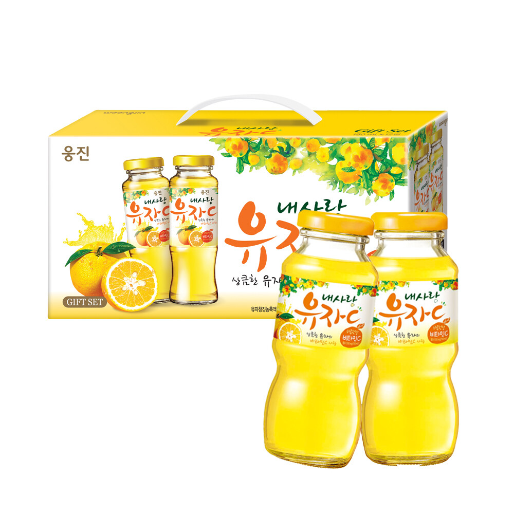[웅진식품]웅진 내사랑 유자C 180mlx12병 4세트 총48병