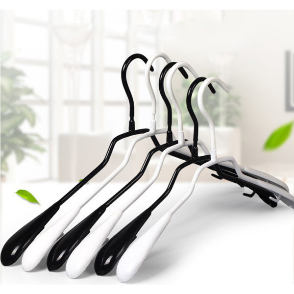 [오늘출발] 논슬립 스틸 실리콘 코팅 옷걸이 10p 미끄럼방지 여성