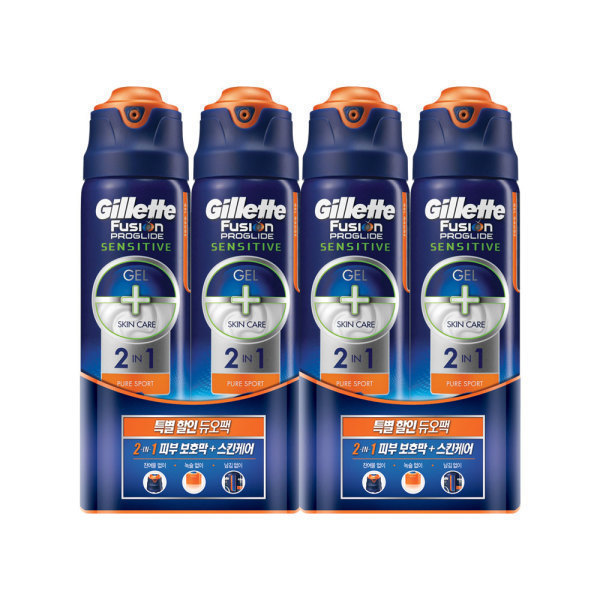 질레트 질레트 면도젤 프로글라이드젤 퓨어스포츠 4개