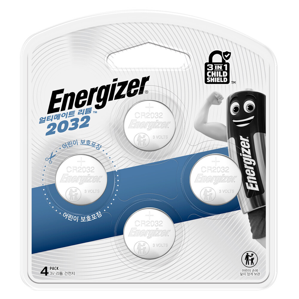 [에너자이저홀딩스][스마일배송] 에너자이저 에너자이저 얼티메이트 리튬코인 건전지 CR2032 4입