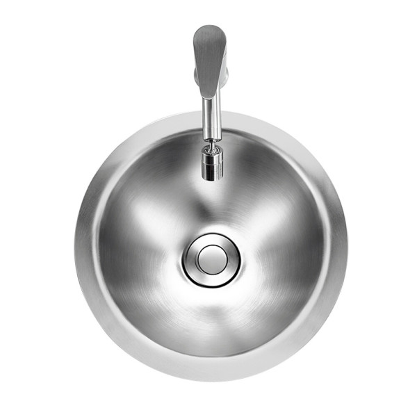 스텐레스 원형 세면대 싱크볼 베관세트 캠핑카 설치