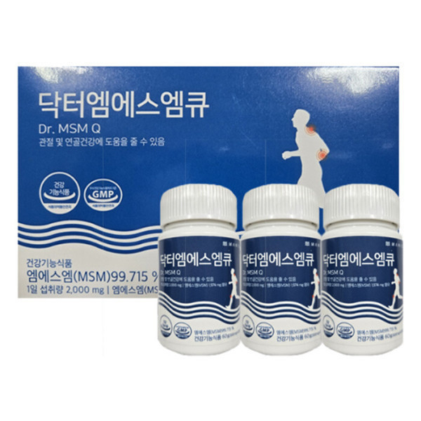 닥터 엠에스엠큐 MSM 120정x3개입/관절 무릎 연골 영양제/N 엠에스엠 큐 2027.2.3까지