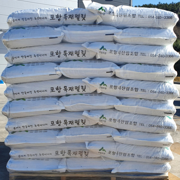 [오늘출발] 대량 우드 목재펠릿 화목 캠핑 난로 연료 400kg(20포)