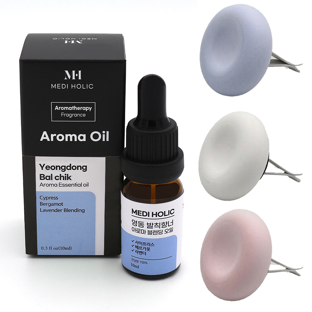 [오늘출발] 영동발칙 아로마오일 규조토 차량용 디퓨저