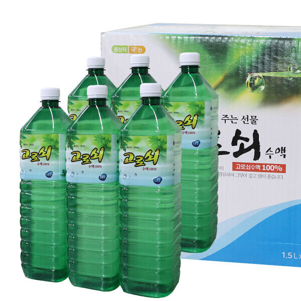 함양지리산고로쇠영농조합법인 지리산 하동 구례 고로쇠 수액 100% (26년) 1.5L X 6병