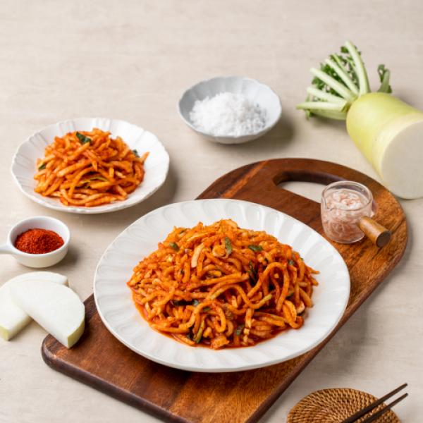 [오늘출발] 무생채 김치 2kg 보성엔 전라도 보성녹차 무채 김치 / 국내산 / 당일제조 / HACCP 인증