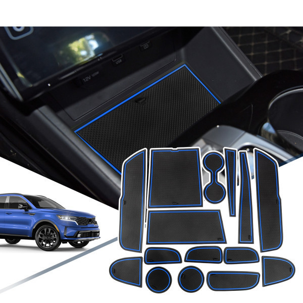 RUIYA 현대 투싼 NX4 2021-2023 소음 방지 인테리어 안티노이즈 도어 슬롯 패드