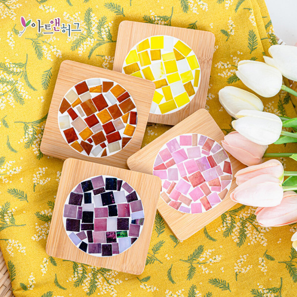 [오늘출발] 아트앤허그 DIY 햇살 컵받침 만들기 폐유리 업사이클링 키트 가이드영상 제공