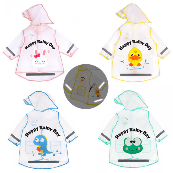 [오늘출발] 행운이네 행운이네 유아 아동 아기 레인코트 동물우비 4종  토끼 오리 공룡 개구리