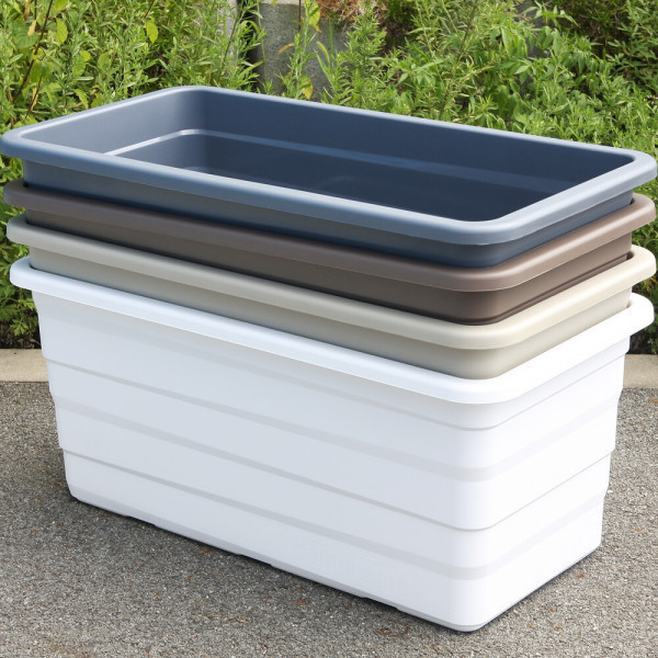 [오늘출발] 특대형 텃밭화분 (화분만) 직사각 플라스틱화분 사각 대형 베란다 초화박스