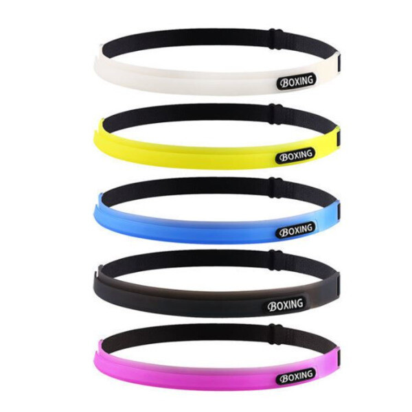 [오늘출발] 밴드형 실리콘 스포츠 땀흘림방지 땀밴드 헤어밴드 자전거 헬스 운동 헤어 아대 머리밴드