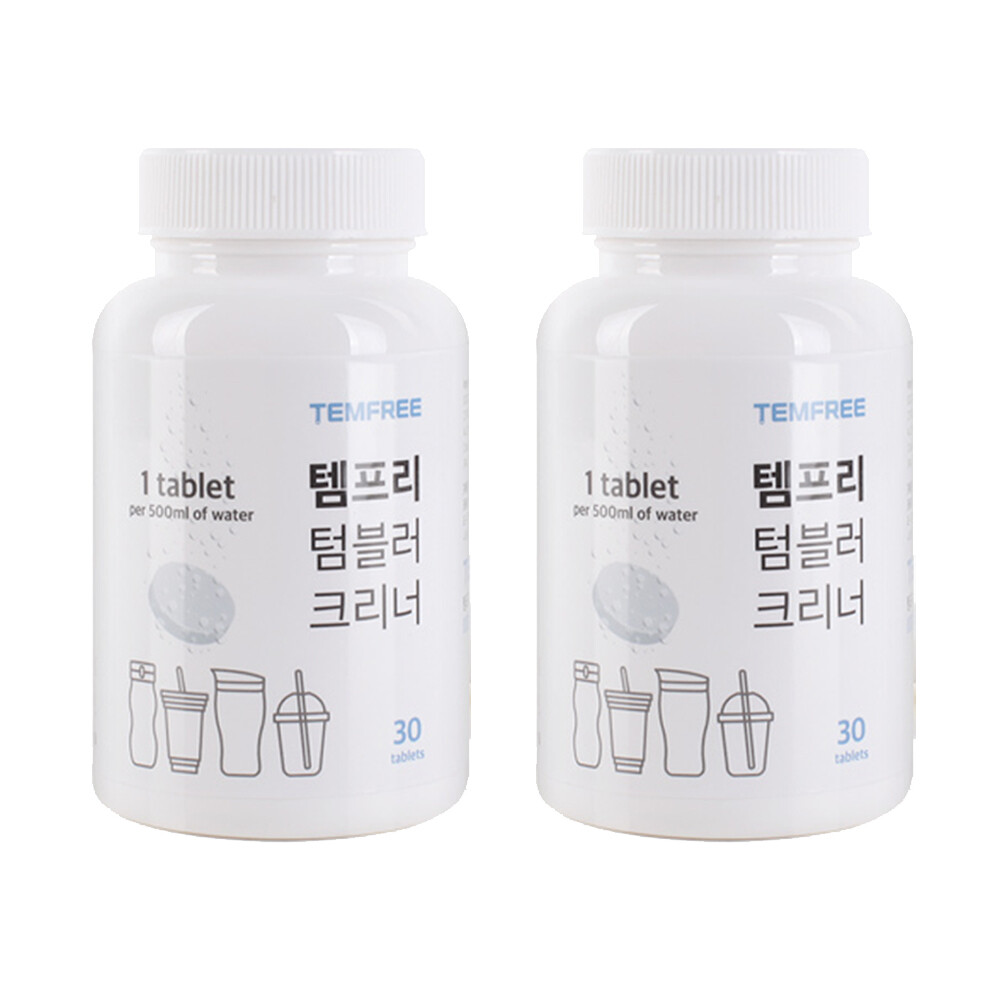 [오늘출발] 도우 템프리 텀블러 세정제 보온병 세척 발포세정제 60정 국산 스테인레스 전기포트 버블 다목적클리너