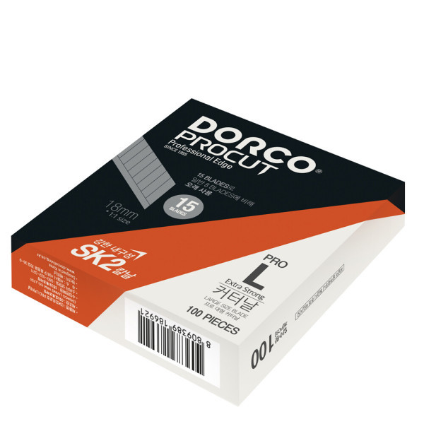 도루코 도루코 SK2 프로 L 커터날 100날 사무용커터날 문구용 제도 칼날 사무용칼 15마디날 gi 무료배송