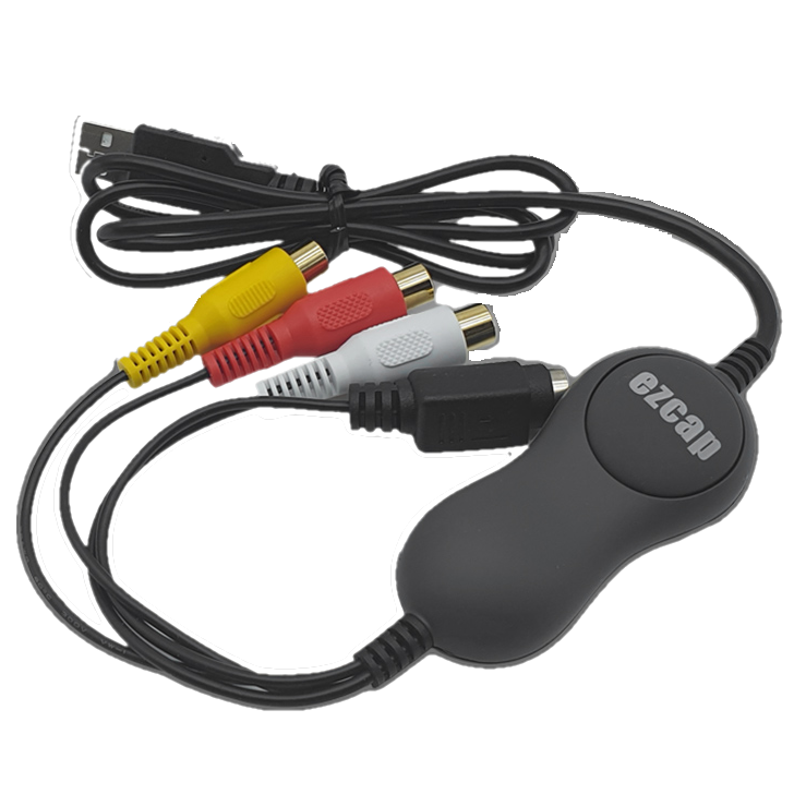 [오늘출발] 이지캡 USB2.0 캡처보드 3RCA 입력 컴포지트 C-VBS 6mm 8mm 핸디캠 구형캠코더 VHS 비디오테입 디지털 작업용