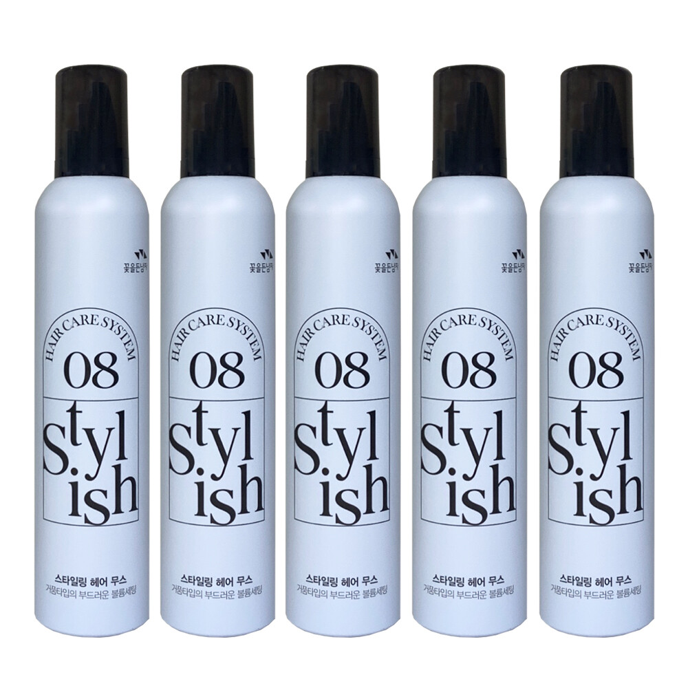 [오늘출발] 꽃을든남자 헤어케어시스템 스타일링 헤어무스 300ml x 5개