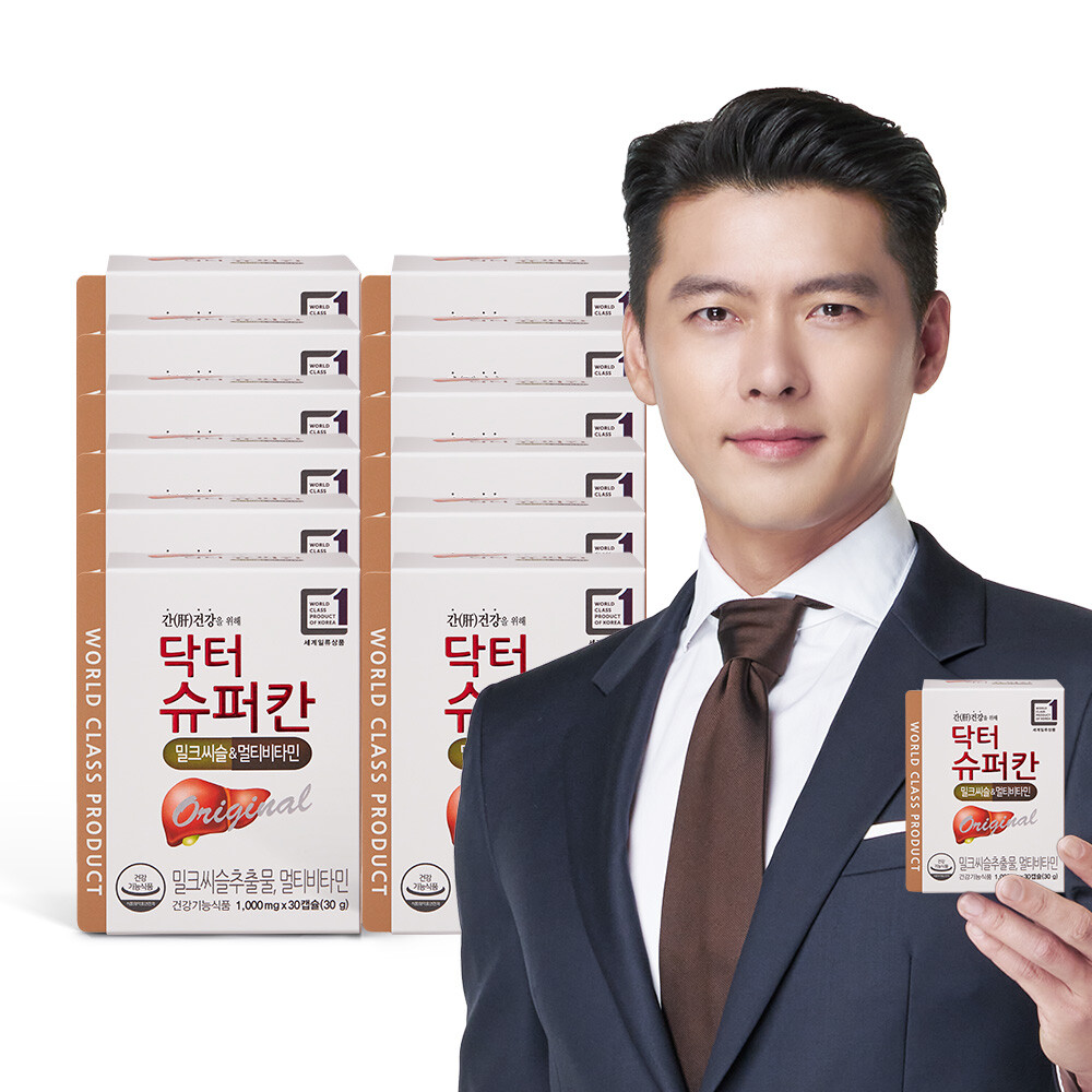 [오늘출발] 닥터슈퍼칸 닥터 슈퍼칸 밀크씨슬 실리마린 멀티비타민 12개월 + 프로폴리스 본품 증정