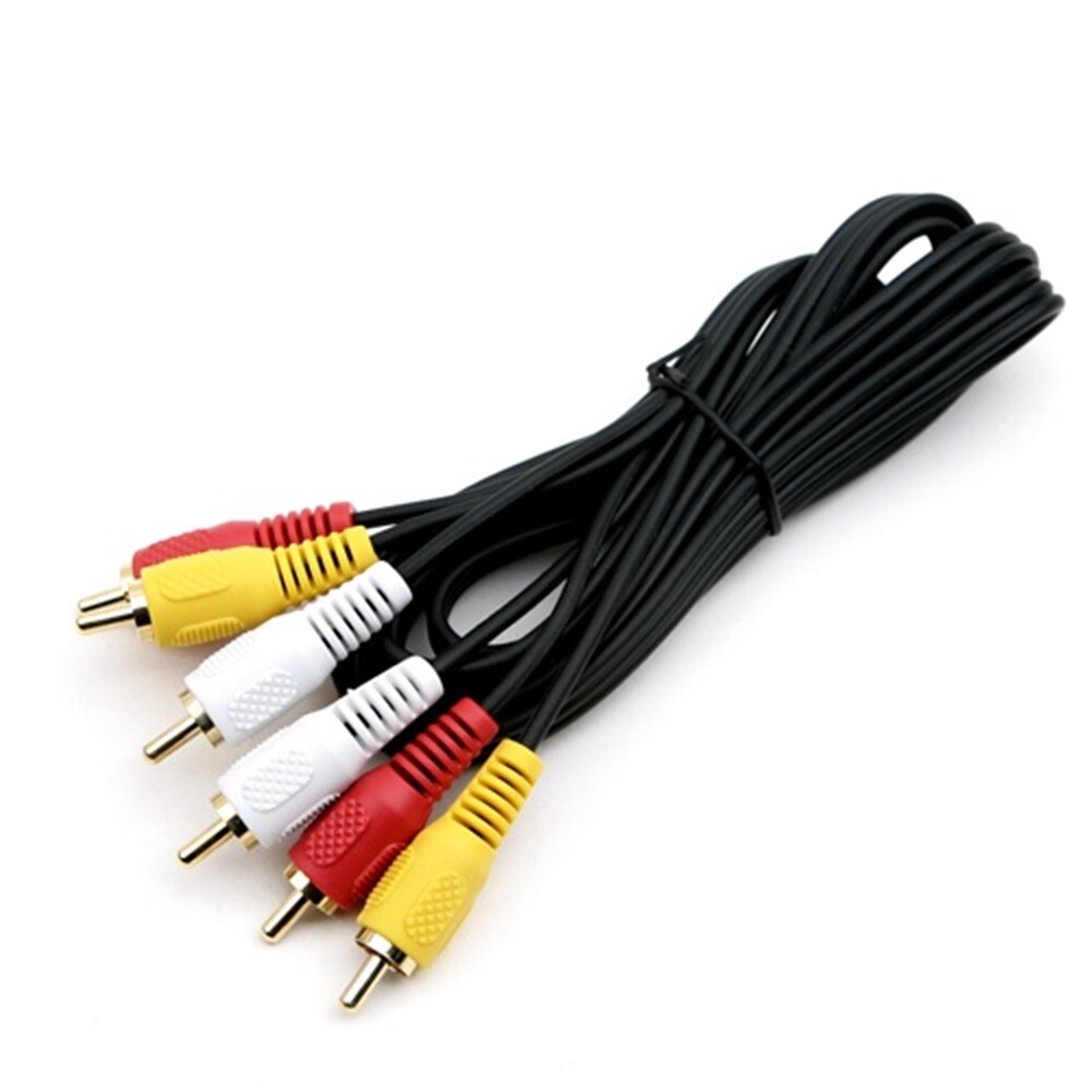 RCA3선 3M 오디오와 비디오 신호를 동시에 연결 가능한 케이블 RCA 숫x3 - RCA 숫x3 단자 빨강/흰색/노랑