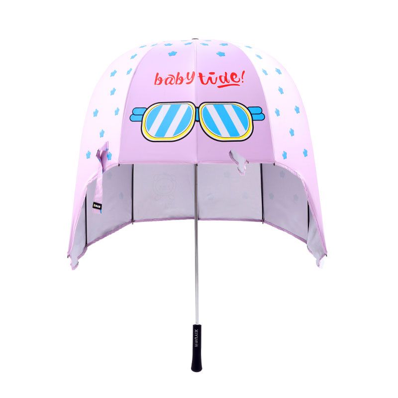 특이한 헬멧 나혼자산다 박세리 긴 우산 골프 장우산 자외선차단 선물