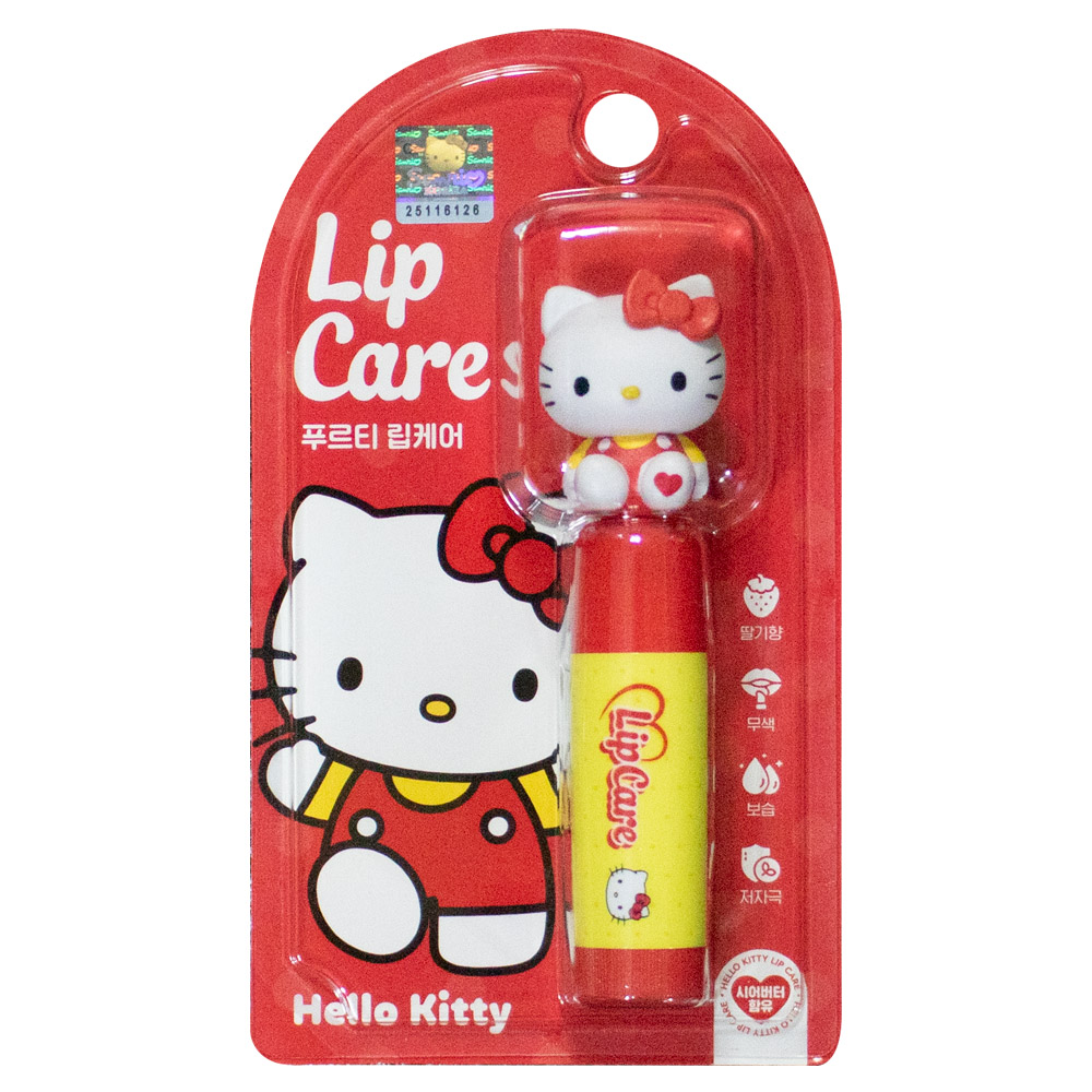 아텍스 헬로키티 립케어 딸기향 키즈 립밤 5.4g (4개)