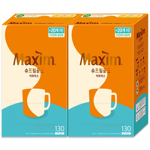 맥심 동서식품 맥심 슈프림골드 커피믹스 130Tx2개