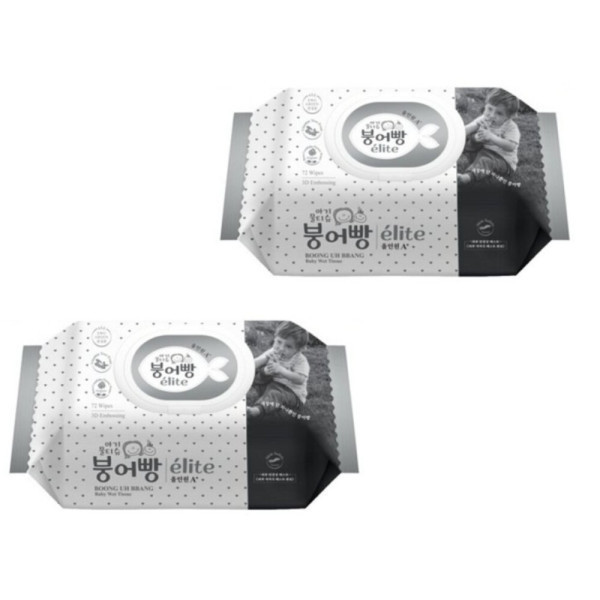 붕어빵 아기물티슈 붕어빵 엘리트 올인원 A+ 72매 x 20팩