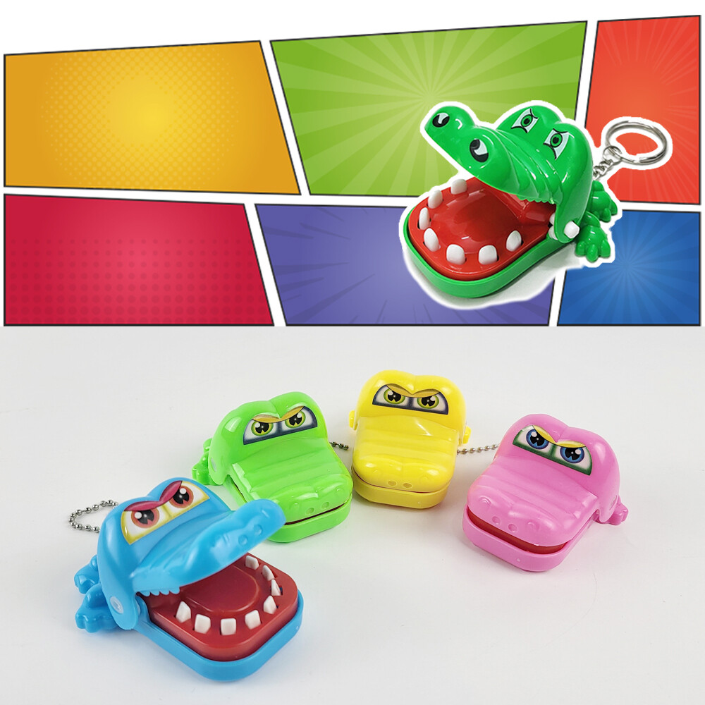 [오아시스][오늘출발] 토이랄라 미니 정글 룰렛 악어 하마 상어 휴대용 복불복 이빨 룰렛 게임 열쇠고리 키링