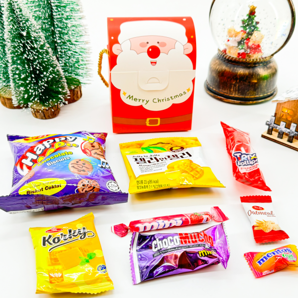 [오늘출발]정담 크리스마스 간식 구디백 레드상자 무료라벨 제작증정