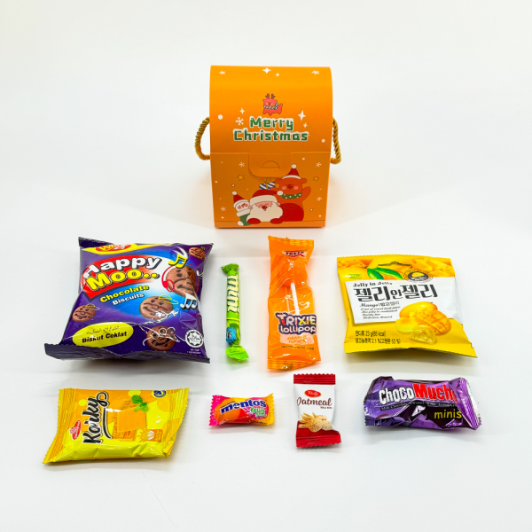 [오늘출발]정담 크리스마스 간식 구디백 옐로상자 무료라벨 제작증정