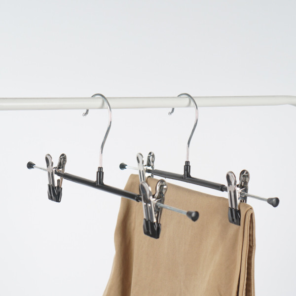 [오늘출발] 튼튼한 논슬립 치마 바지 집게옷걸이 10P / 치마걸이 바지걸이