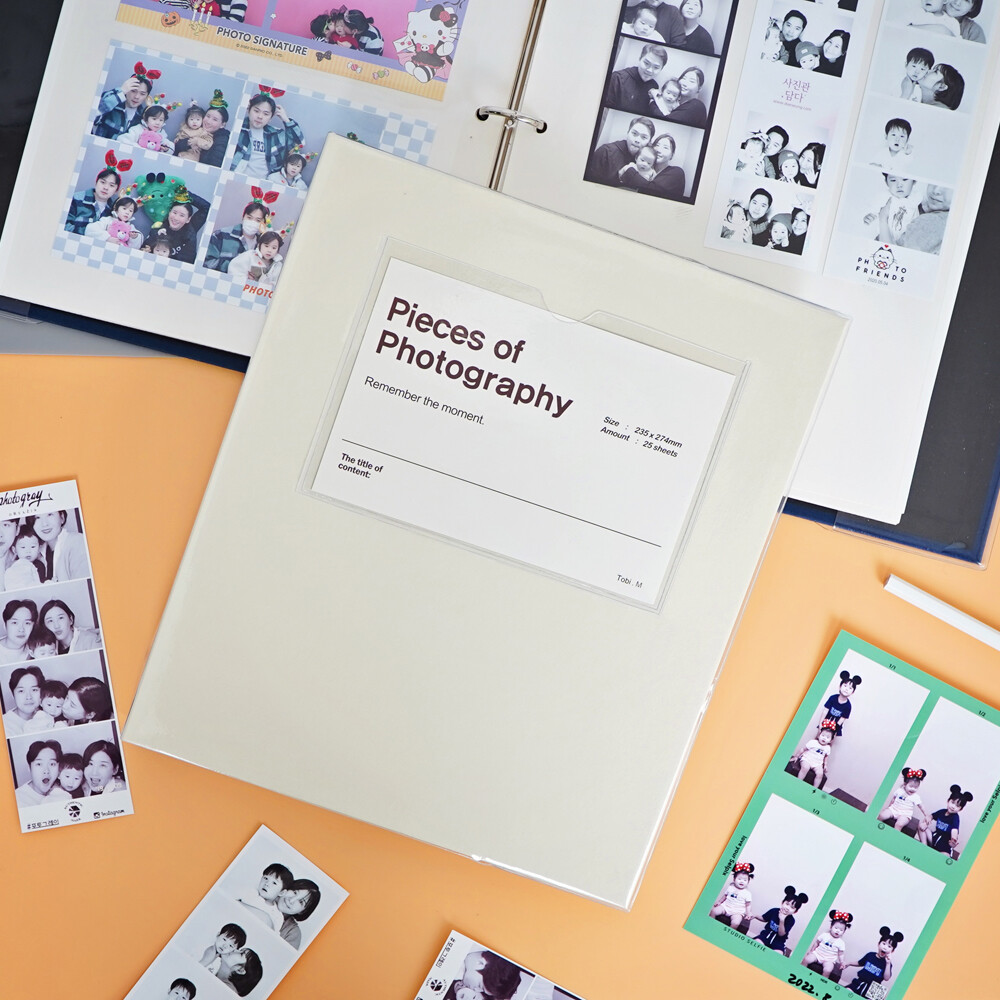 [오늘출발] 브랜드엘 바인더 사진앨범 12가지색상 초음파 앨범 보관 주수스티커 임신 아기 축하 선물