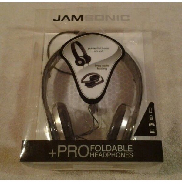 소닉 헤드셋 Jam Sonic Pro 접이식 헤드폰은 상자에 새 제품입니다.