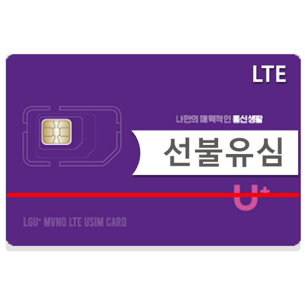 유심 무제한 선불유심 스마트 선불폰 lg kt sk 본인인증 요금제 유심칩 데이터 무료 유플러스