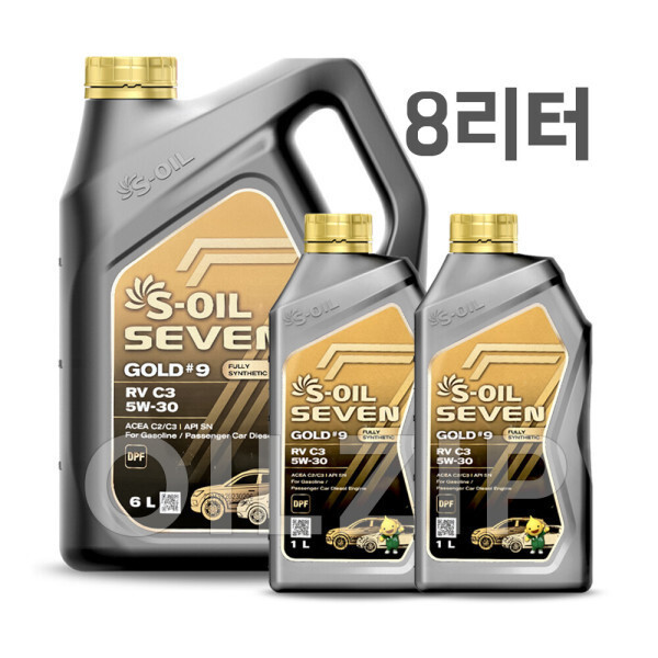[에쓰오일][오늘출발] SOil 에스오일 세븐골드 5W30 6L 1개 + 1L 2개 SET