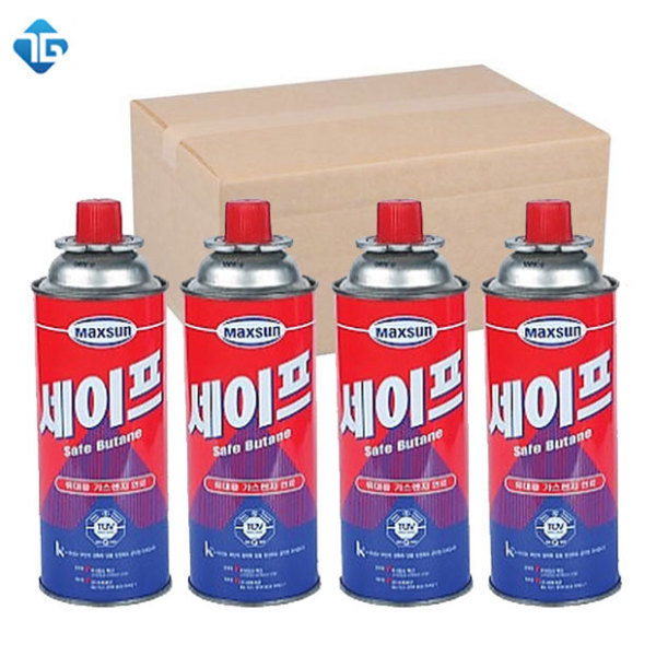 [맥선][오늘출발] 맥스 세이프 부탄가스 220g 1박스 28개 파열방지 휴대용 연료 무료배송
