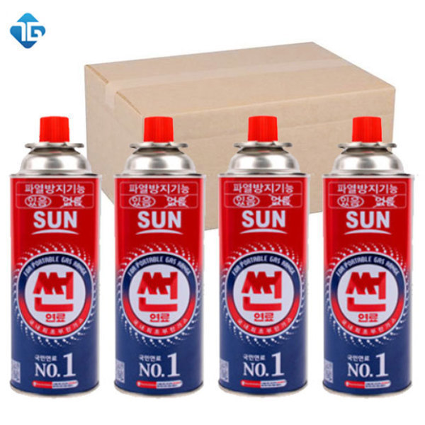 [태양(썬그룹)][오늘출발] 썬(부탄가스) 썬연료 부탄가스 220g 1박스 28개 파열방지 기능 제품