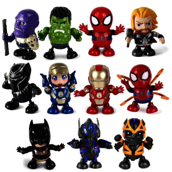 1+1 마블 댄스히어로 춤추는 아이언맨 피규어  스파이더맨  블랙팬서  범블비 헐크  무료배송