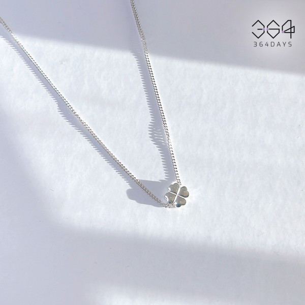 [오늘출발] 925실버 행운 네잎 클로버 목걸이 전체순은 심플 데일리 행운목걸이  무료배송+사은품증정