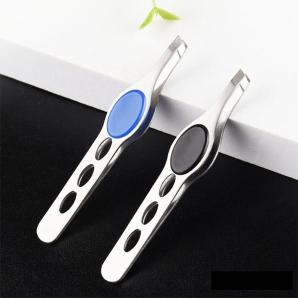 [오늘출발] 컬러 쪽집게 눈썹정리 잔털 솜털 정리 제모 트위저 핀셋 족집게 쪽집개(고무 손잡이)