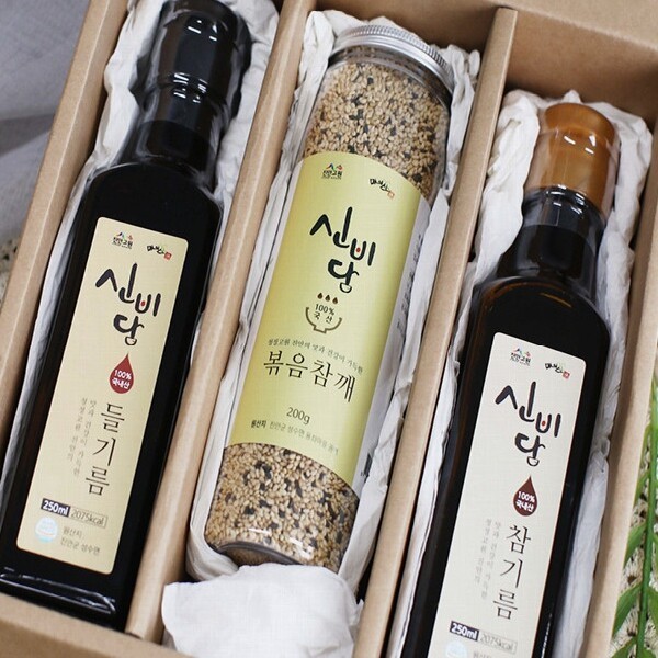 [오늘출발] 진안군 신비담 선물세트(참기름 들기름 볶음참깨)