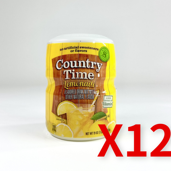 [크래프트푸드][오늘출발] 컨츄리타임 컨츄리타임 레몬향 538g 1박스 12개 아이스티 에이드분말 레몬가루