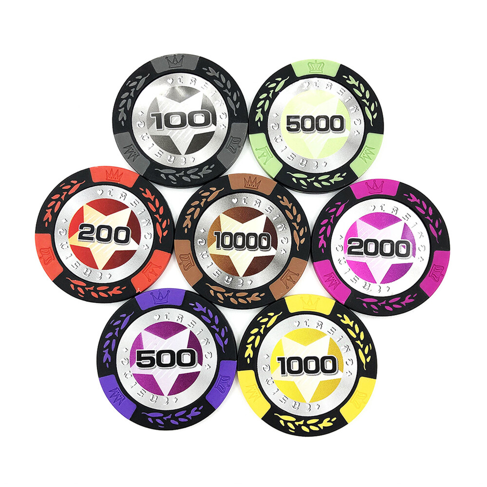 [오늘출발]모핏 정품 카지노칩 고급형 스타 포커 칩 국제규격 홀덤 보드 게임 볼마커