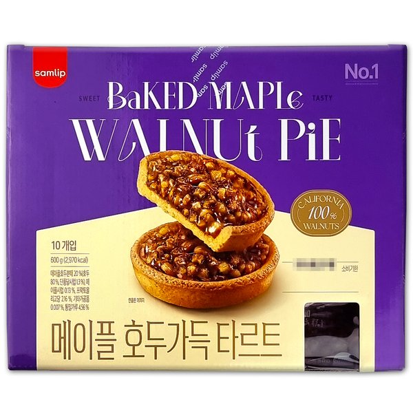 [에스피씨삼립]삼립 코스트코 삼립 메이플 호두 가득 타르트 600g