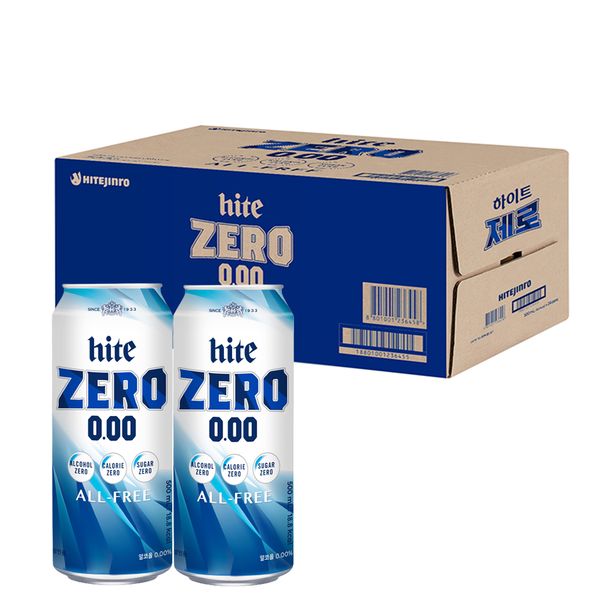 하이트 하프클럽/하이트진로 하이트제로 500ML x24캔 무알콜맥주 논알콜