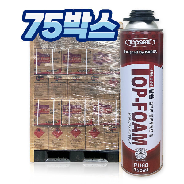 [오늘출발] 탑프라 탑폼 폴리우레탄폼 PU60 750ml 건타입(건용) 75박스