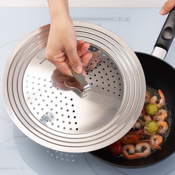 [오늘출발] 락앤락 스텐 멀티 커버  22~30cm 후라이팬 뚜껑 덮개 냄비 기름튐 방지