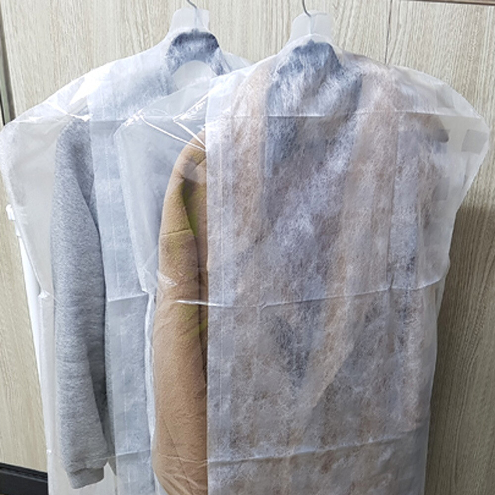 [오늘출발]국산 부직포 옷커버 행거 가리개 드레스룸 롱코트 보관 세탁소 비닐 커버 천 가림막 먼지 차단 덮개 외투